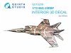 Quinta Studio QD72209 MiG-25RBF 3D-Printed & coloured Interior on decal paper (ICM) 1/72